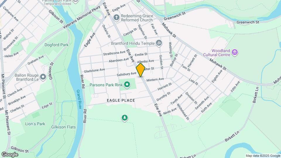 249 Erie Ave Map and Location Details