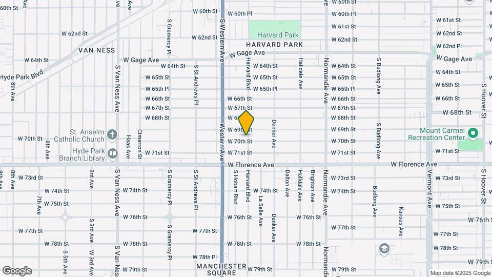 6915 S Harvard Blvd Map and Location Details