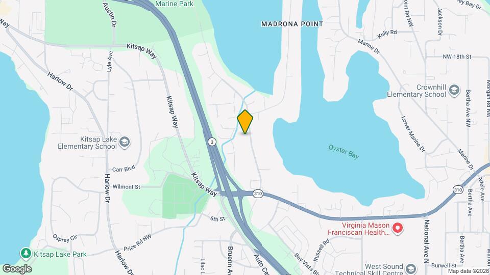 1185 Shorewood Dr Map and Location Details