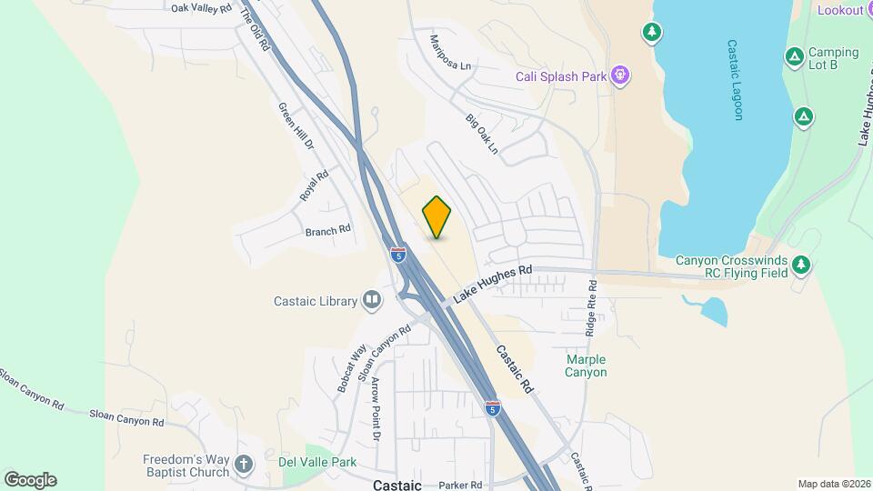 Castaic Lake Senior Apartments Map and Location Details