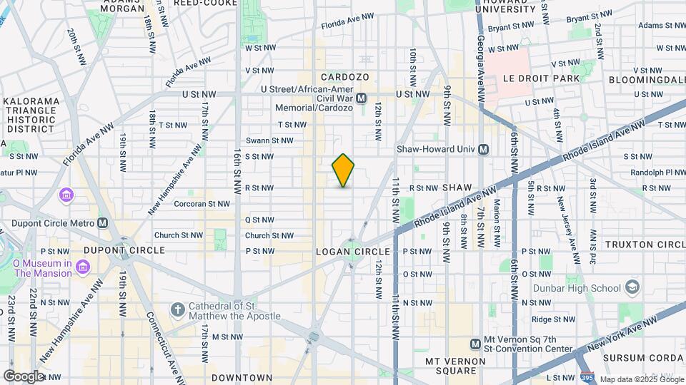 1320 R St NW Map and Location Details