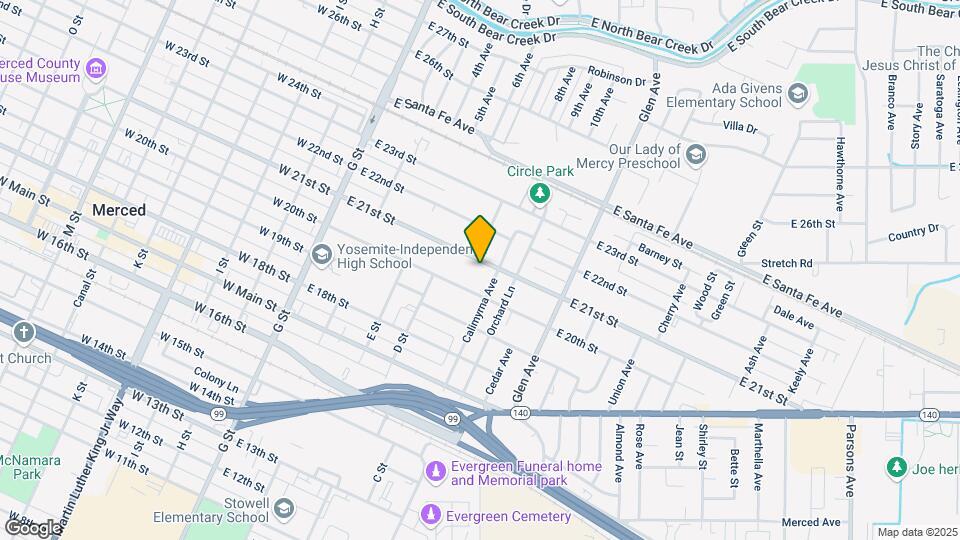 354 E 21st St Map and Location Details