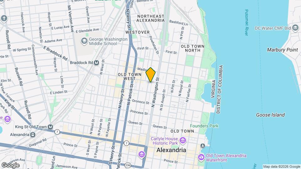 629 N Columbus St Map and Location Details