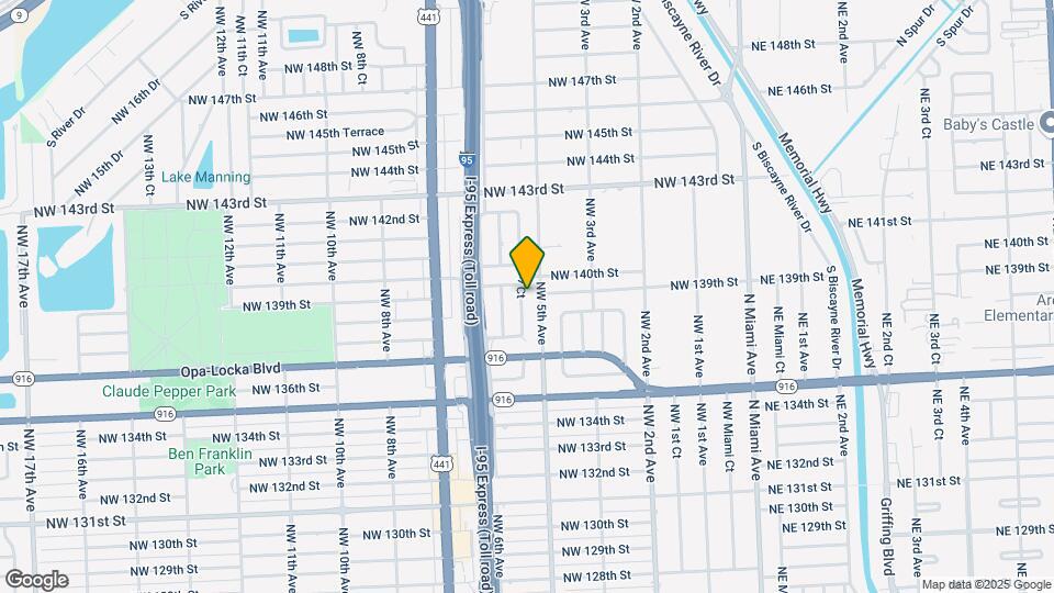 13895 NW 5th Ct Map and Location Details