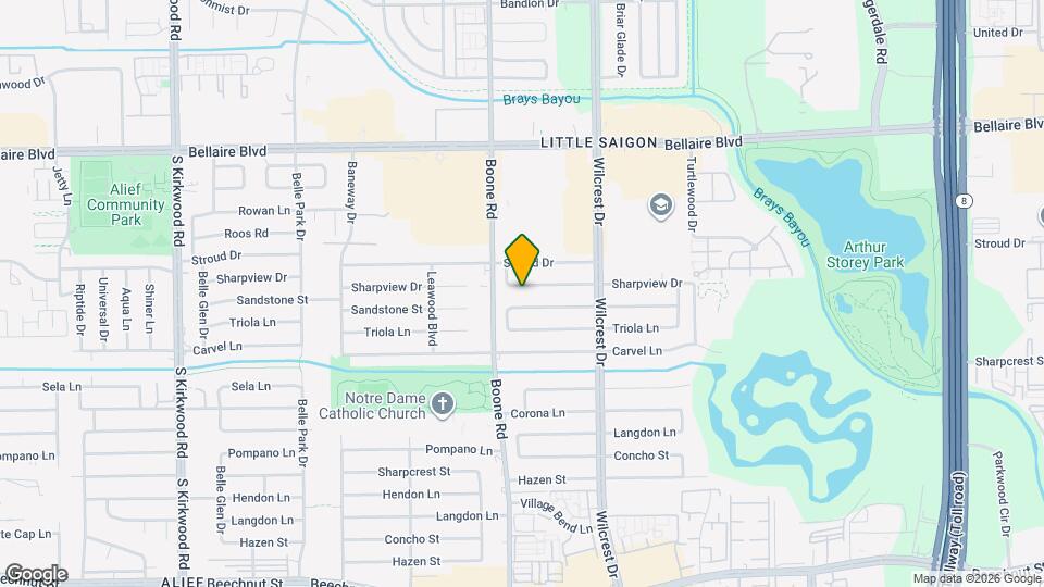 11103 Sharpview Dr Map and Location Details