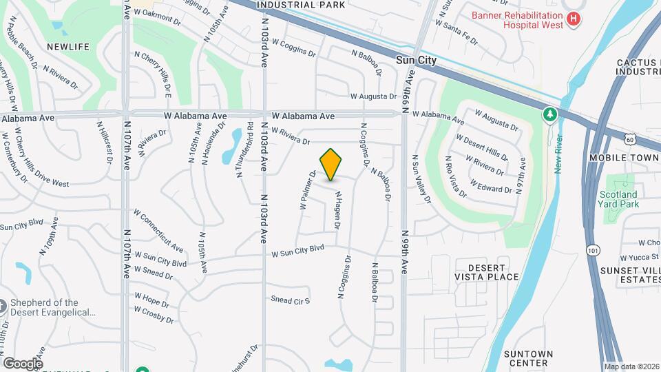 11801 N Hagen Dr Mapa y Detalles de la Ubicación