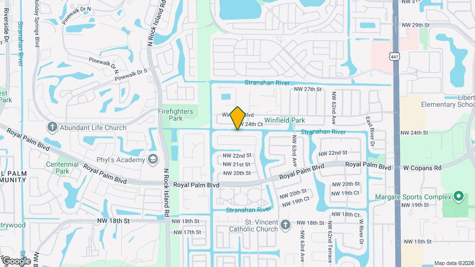 6661 NW 23rd St Map and Location Details