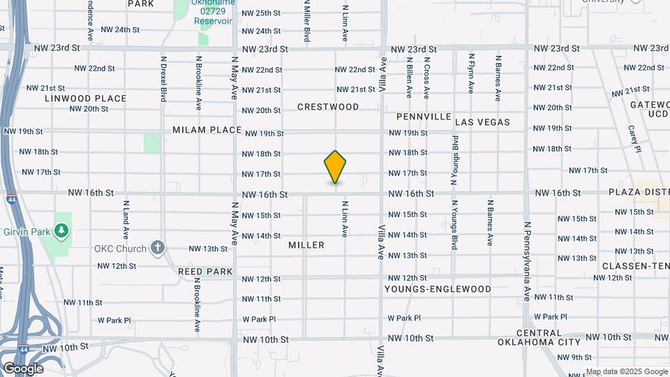 1709 N Linn Ave Map and Location Details