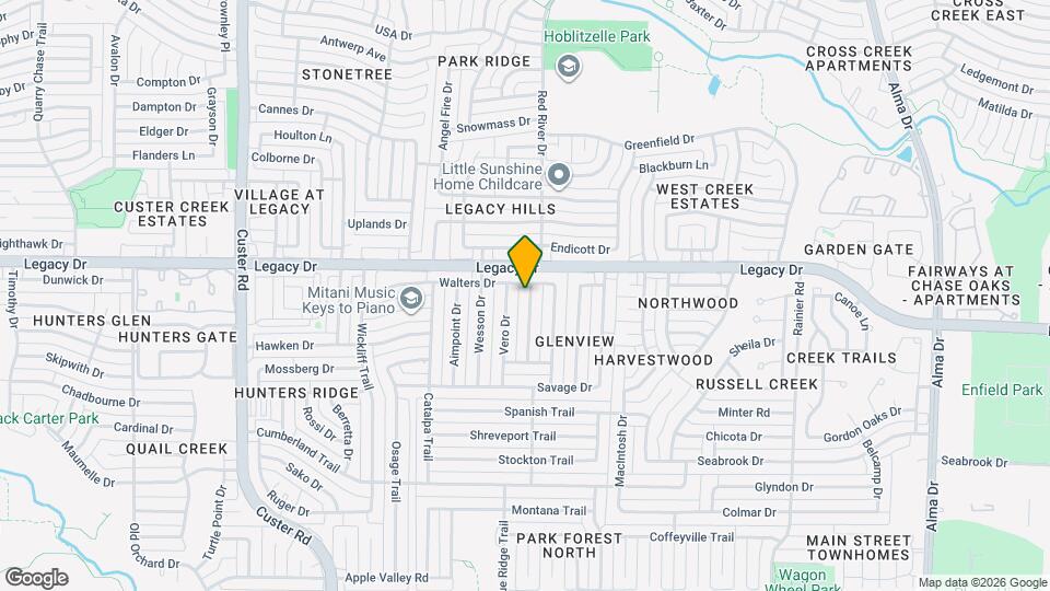 6909 Darton Dr Map and Location Details