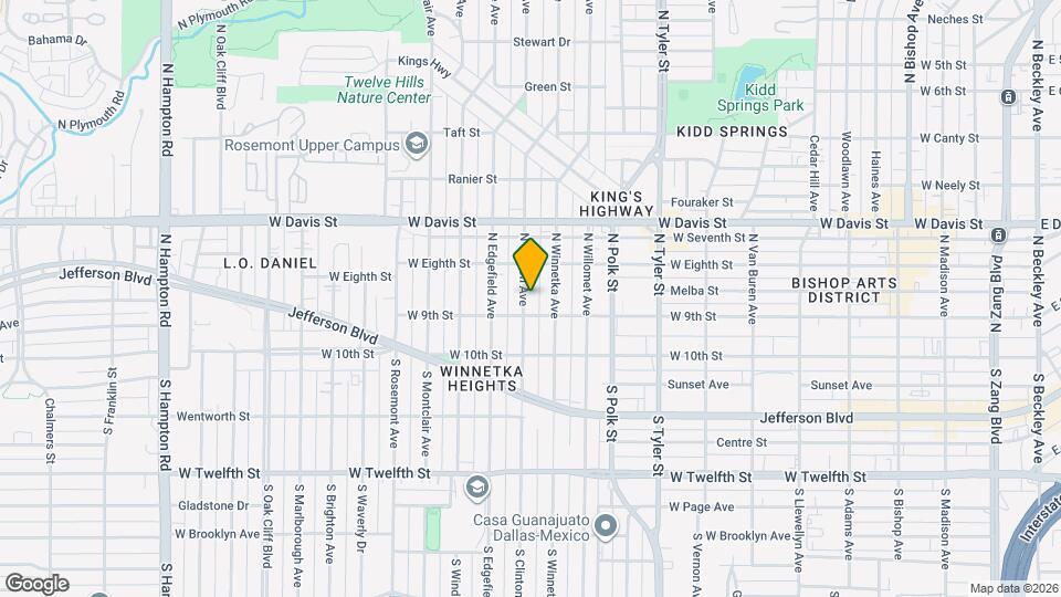 214 N Clinton Ave Map and Location Details