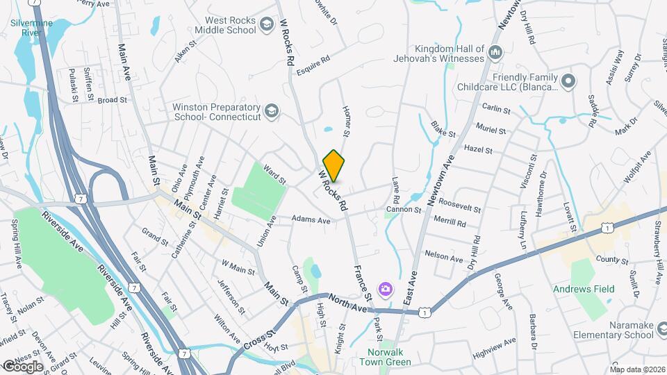 12 W Rocks Rd Map and Location Details