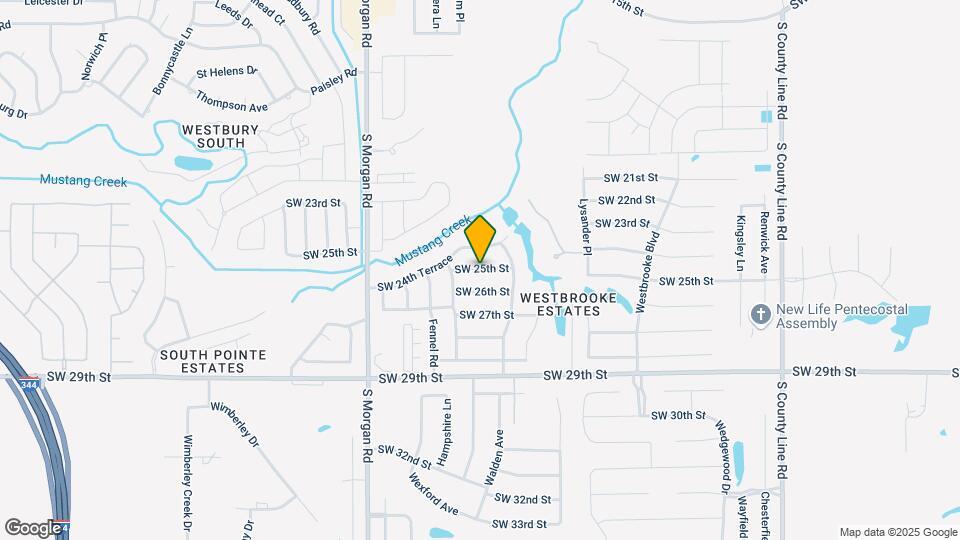 9580 SW 25th St Map and Location Details