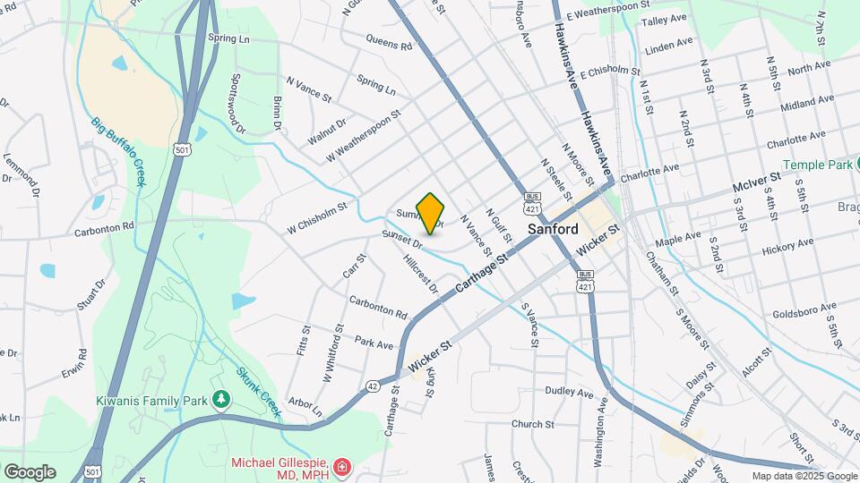 530 Sunset Dr Map and Location Details