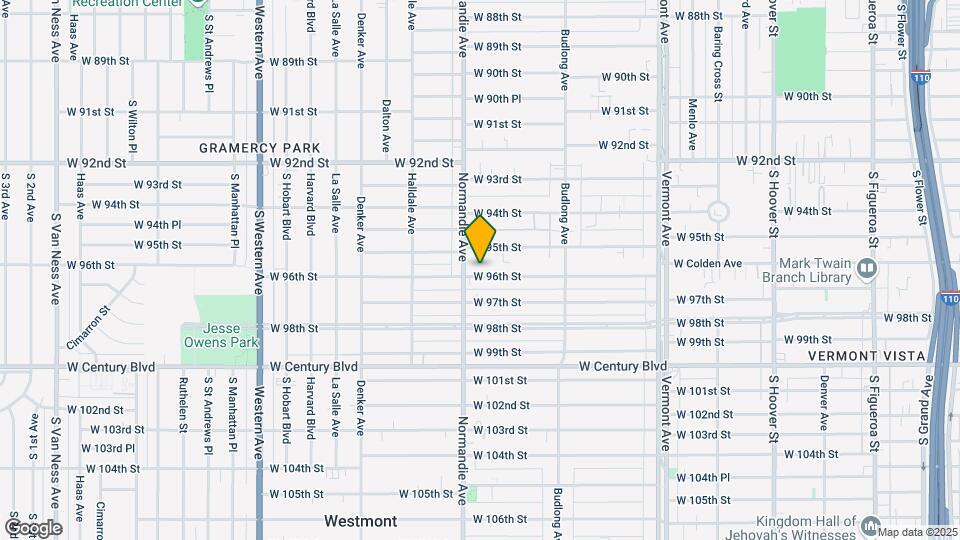 1343 W 96th St Mapa y Detalles de la Ubicación
