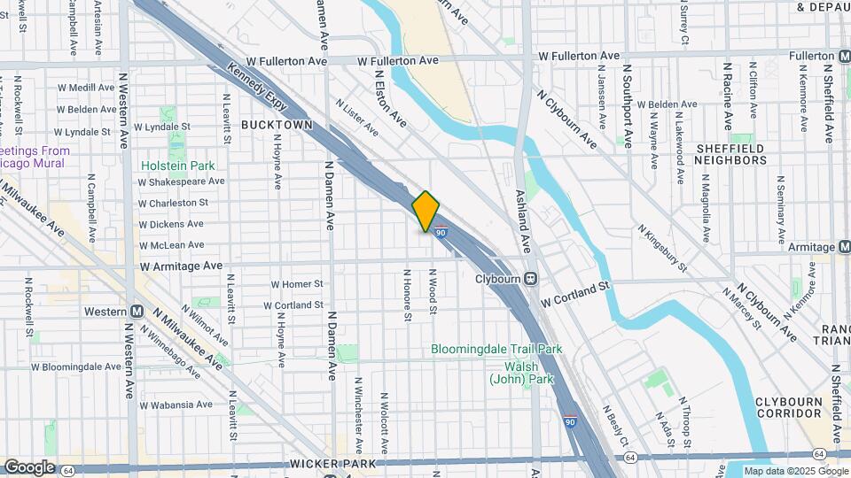 2022 N Wood St Map and Location Details