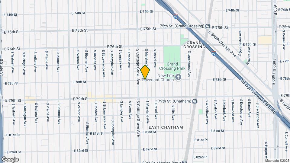 7804 S Maryland Ave Map and Location Details