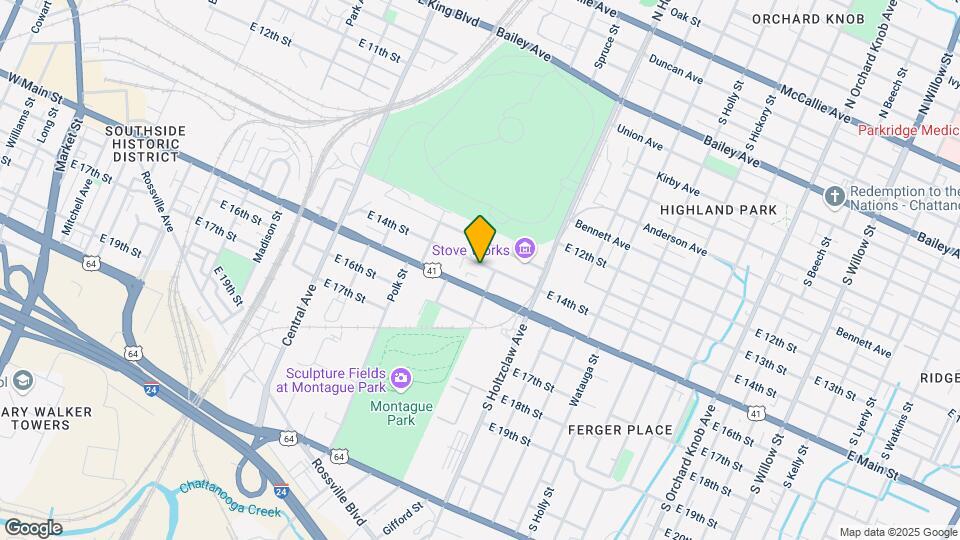 1130 E 14th St Map and Location Details