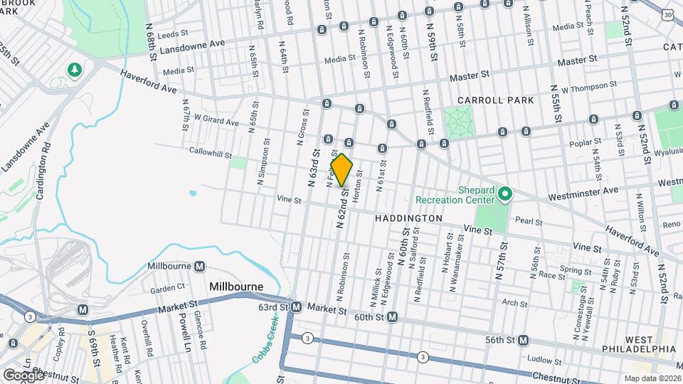 332 N 62nd St Map and Location Details