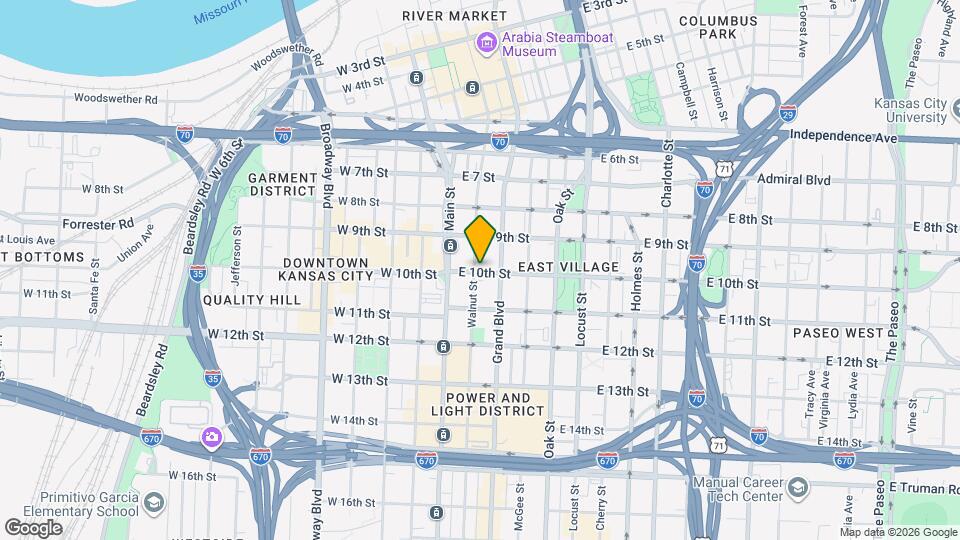 929 Walnut St Map and Location Details