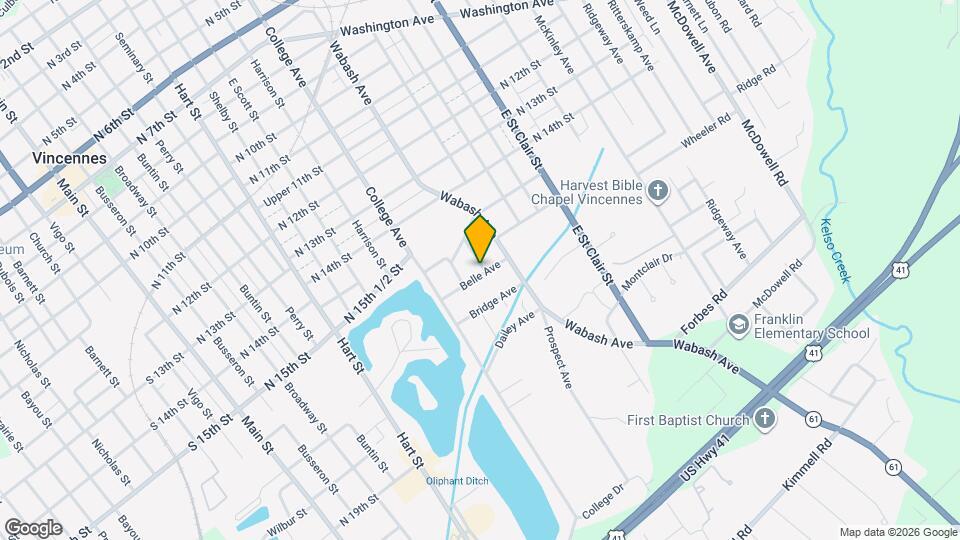1613 Ash St Map and Location Details