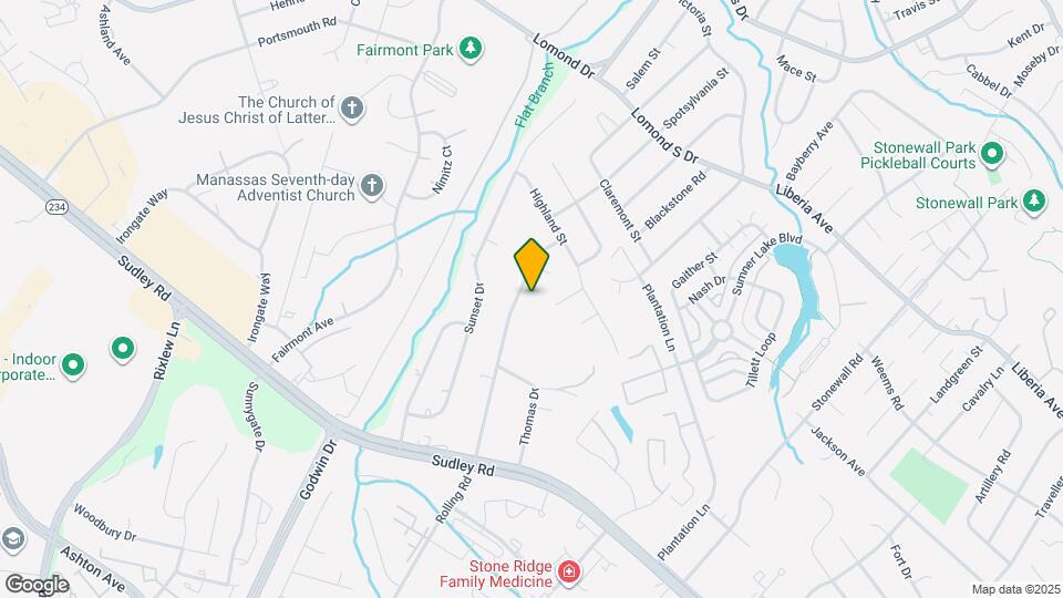 8313 Rolling Rd Map and Location Details