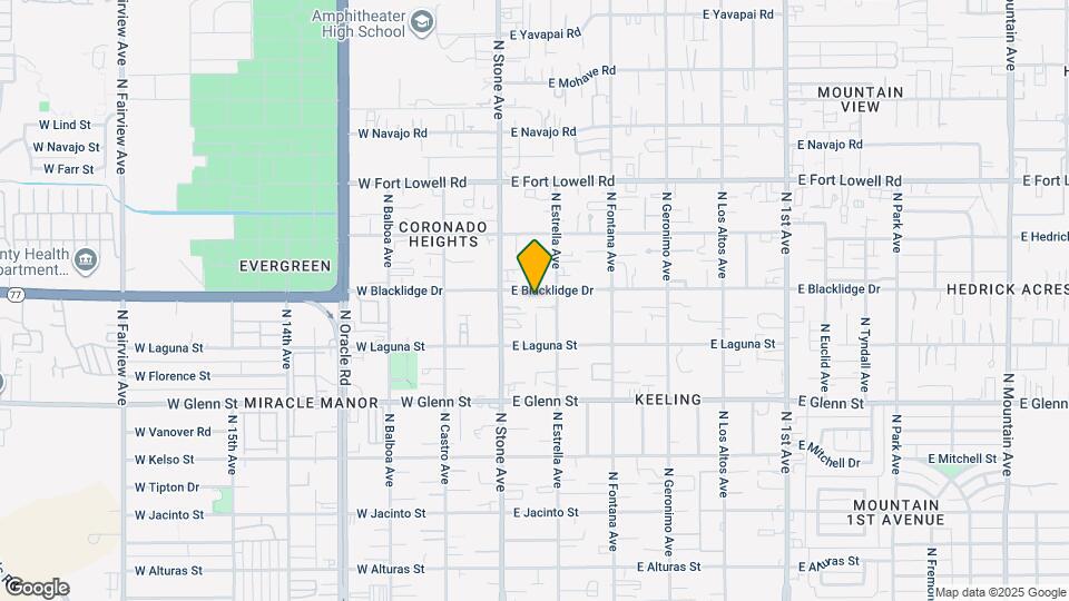 108 E Blacklidge Dr Map and Location Details