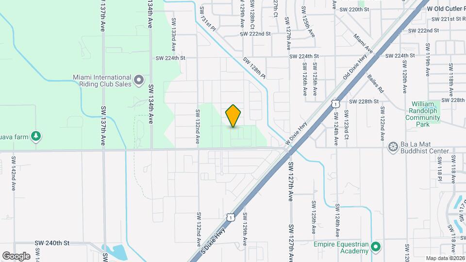 23033 SW 129th Pl Map and Location Details