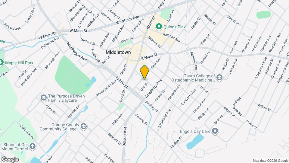 26 Washington St Map and Location Details