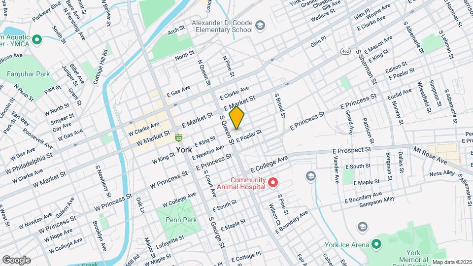 109 S Queen St Mapa y Detalles de la Ubicación