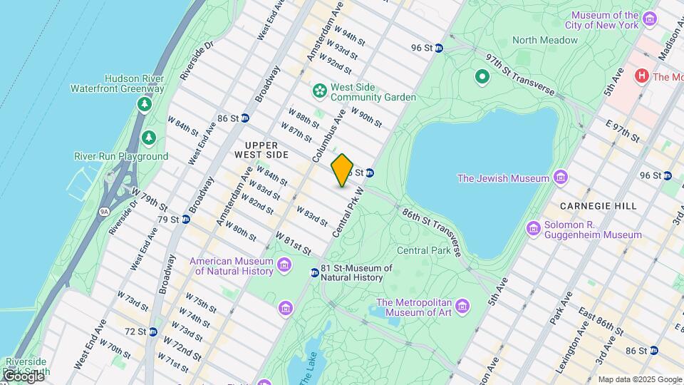 21 W 85th St Mapa y Detalles de la Ubicación