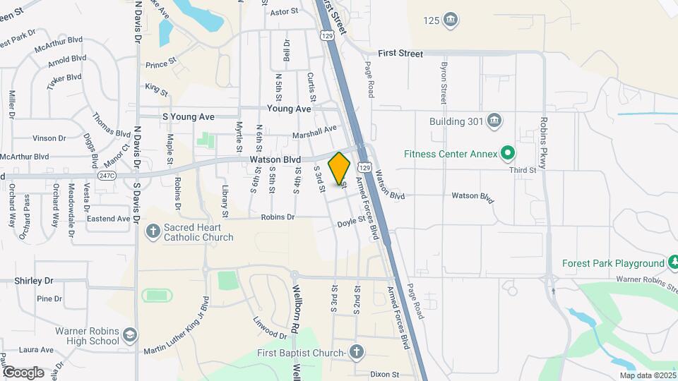 125 S 2nd St Map and Location Details