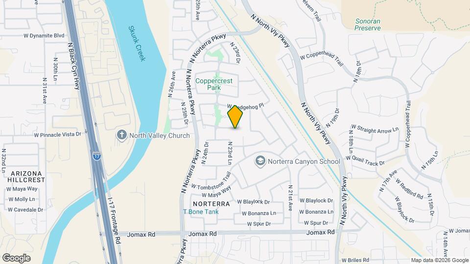 2313 W Straight Arrow Ln Map and Location Details