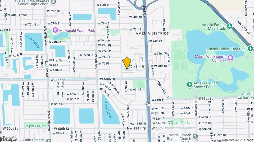 525 W 69th St, Unit XXX Map and Location Details