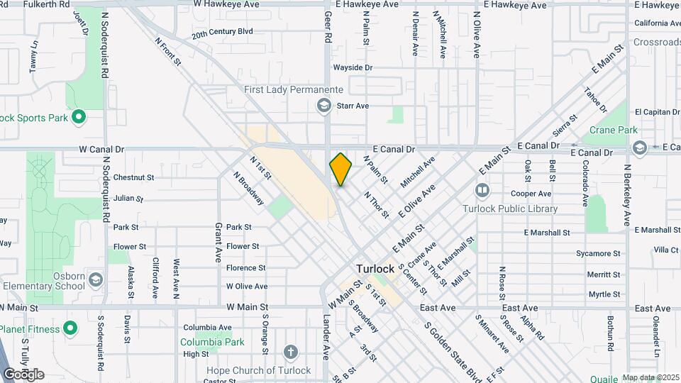 423 N Center St Map and Location Details