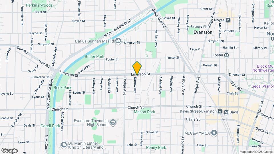 1839 Darrow Ave Map and Location Details