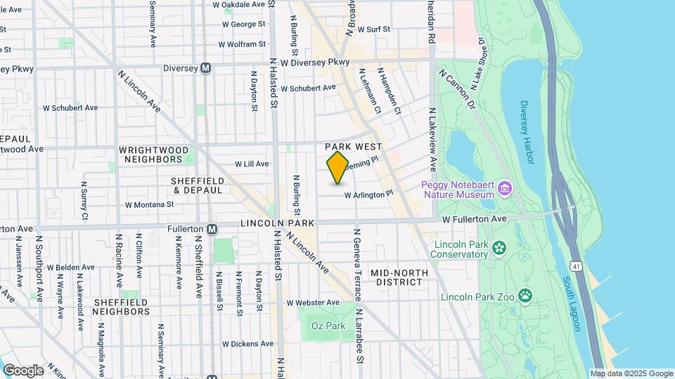 626 W Arlington Pl, Unit 638.5-GDN Map and Location Details