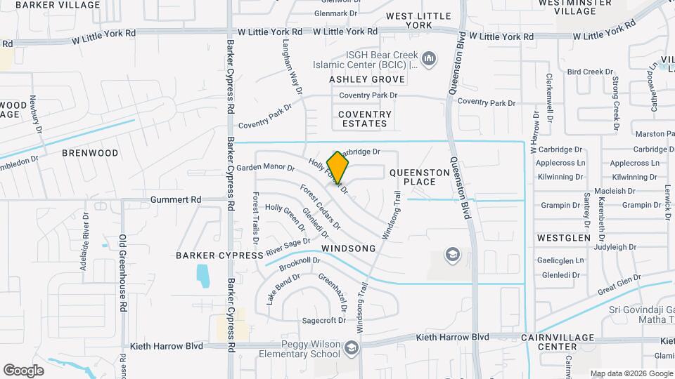 18083 Holly Forest Dr Mapa y Detalles de la Ubicación