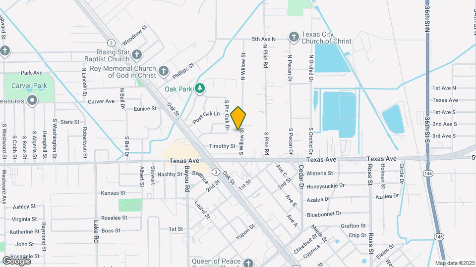 223 S Willow St Map and Location Details