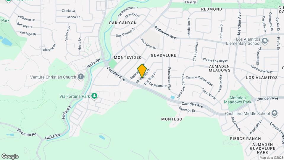 1558 Montalban Dr Map and Location Details