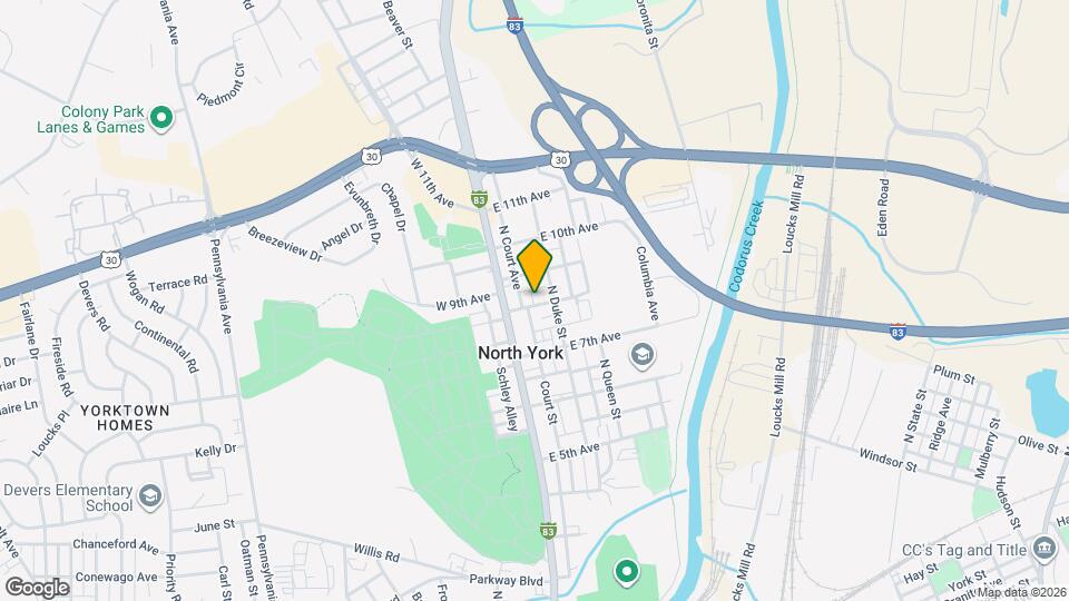 35 E 8th Ave Map and Location Details