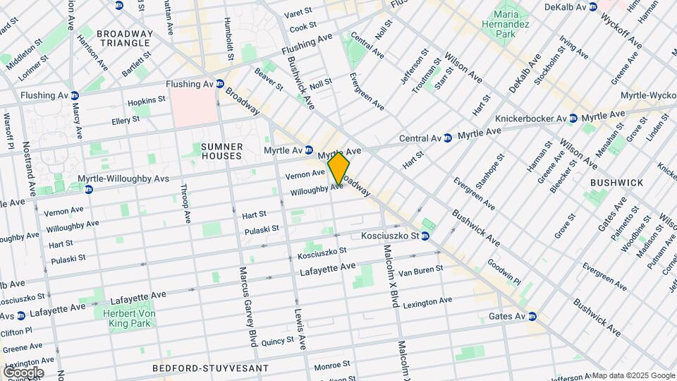 856 Willoughby Ave Map and Location Details