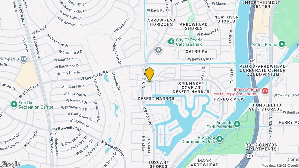 9054 W Custer Ln Map and Location Details