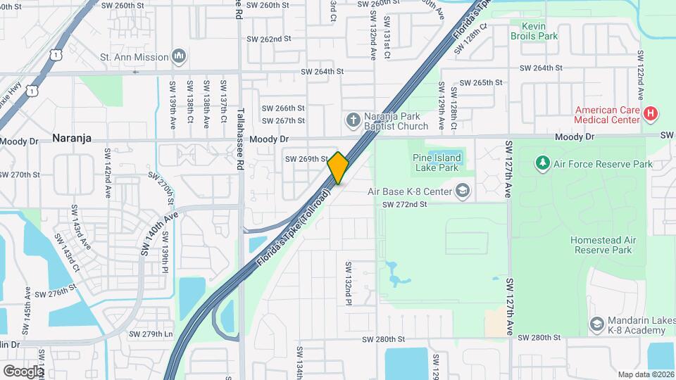 27118 SW 132 Ct Rd Map and Location Details