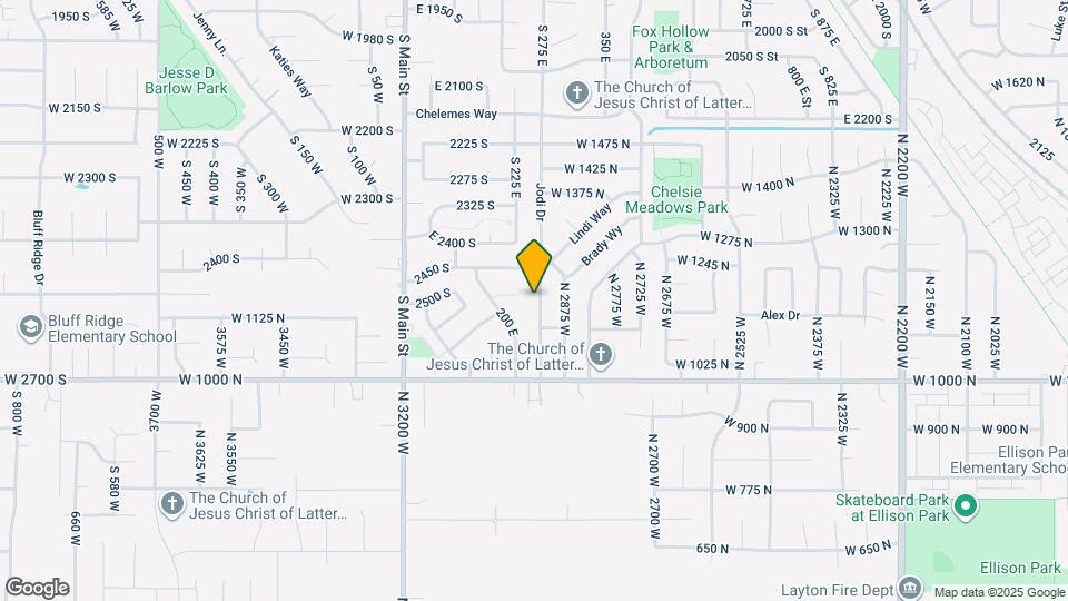 1157 N 2925 W Mapa y Detalles de la Ubicación