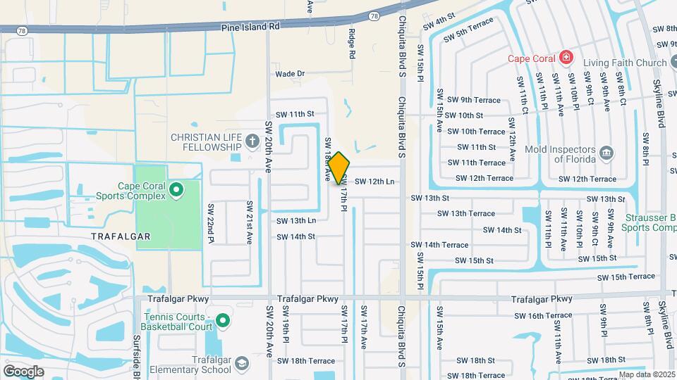 1222 SW 17th Pl Map and Location Details