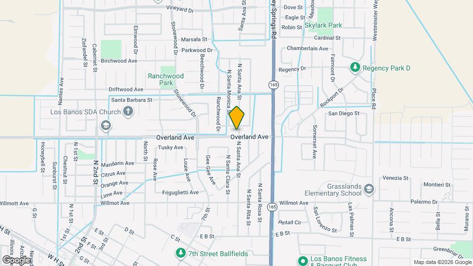 401 N Santa Ana St Map and Location Details
