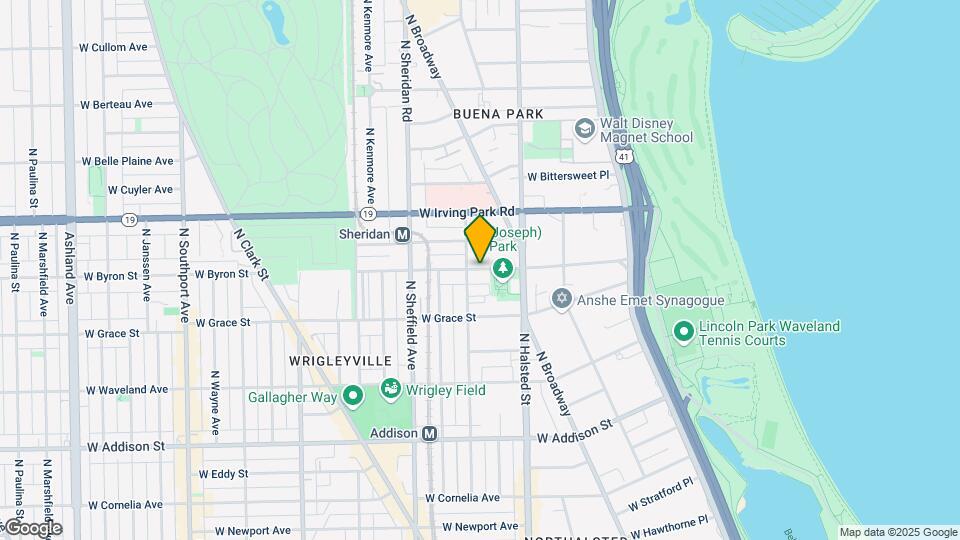 849 W Sheridan Rd Map and Location Details
