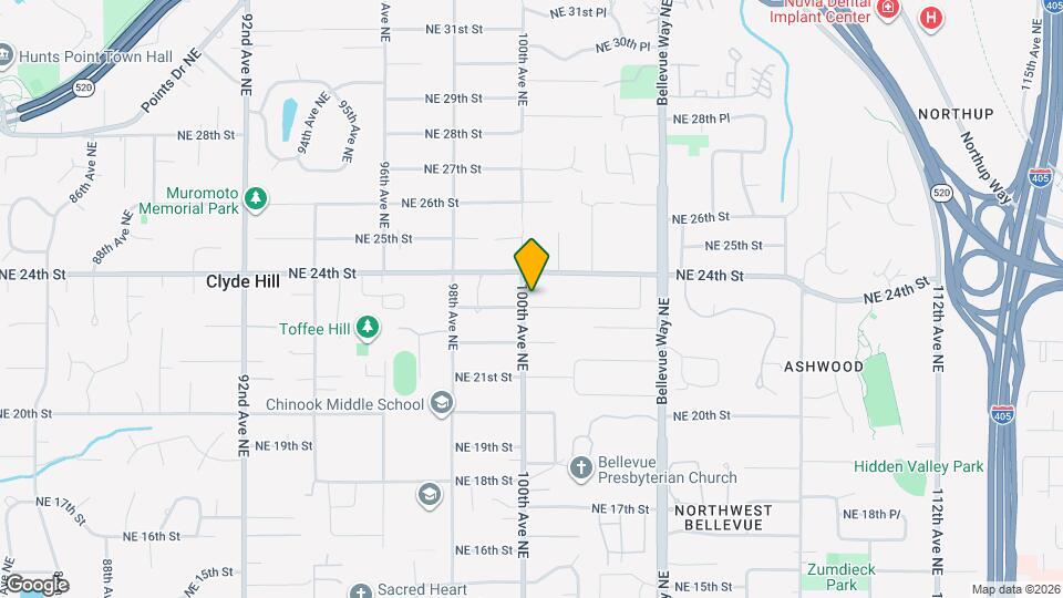 2304 100th Ave NE Map and Location Details