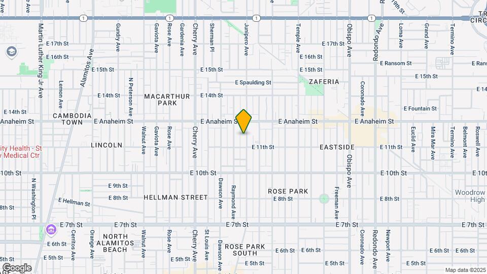 1137 Junipero Ave Map and Location Details