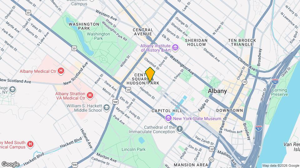 285.5 Hudson Ave Map and Location Details